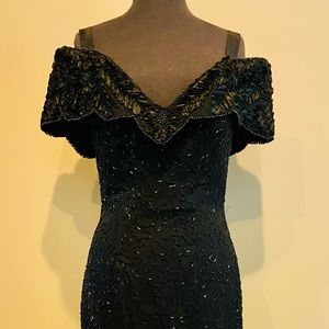 Vintage Suzy Cream Cheese sequinned gown